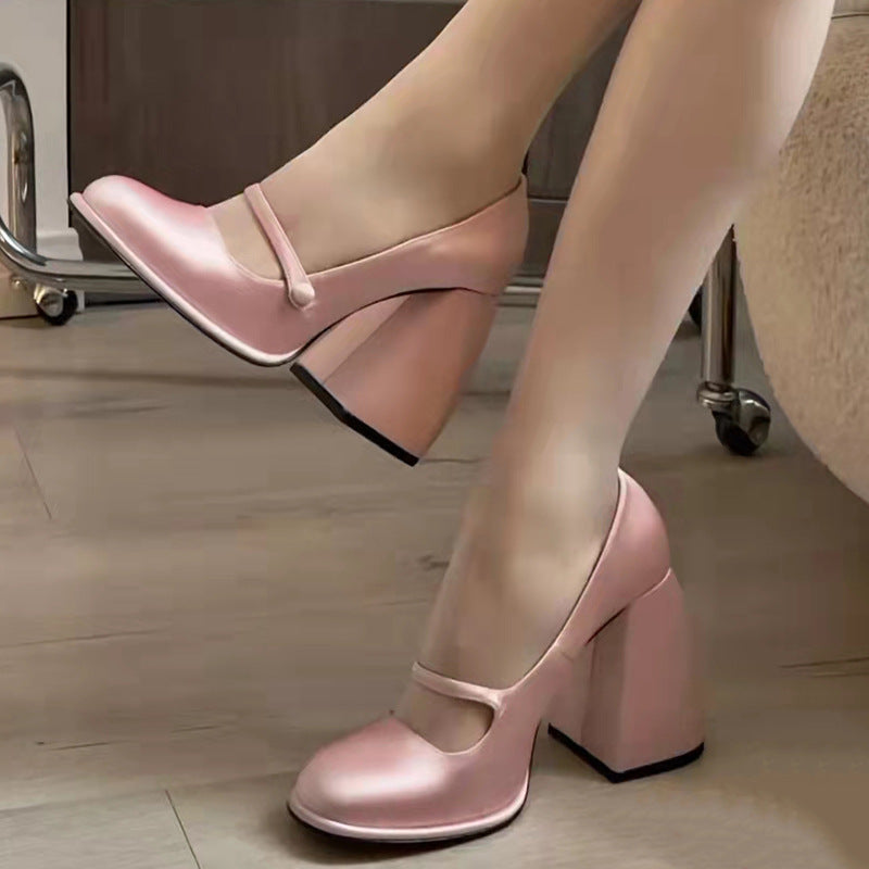 Zapatos Mary Jane Vintage Franceses de Moda para Mujer