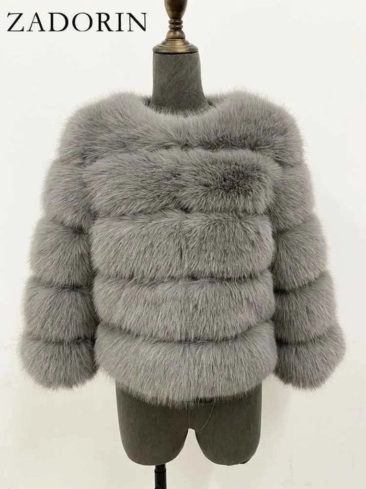 Women's Faux-Fur Short Jacket