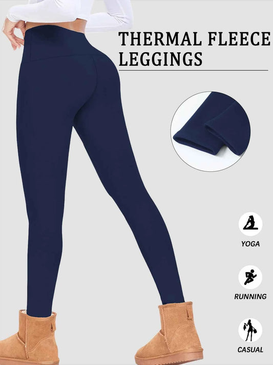 Women's Fleece-Lined High-Waist Thermal Leggings