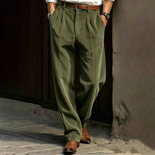 Men's Stretch-Fit Corduroy Trousers