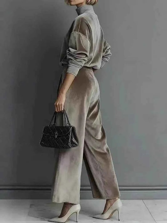 2 Pieces Women's Sets 2026 Spring Autumn Pullover Suit Long Sleeve Tops And Pants Suits Two Piece Set Tracksuit Outfit