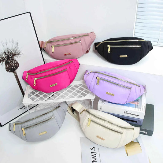 Hands-Free Nylon Belt Bag