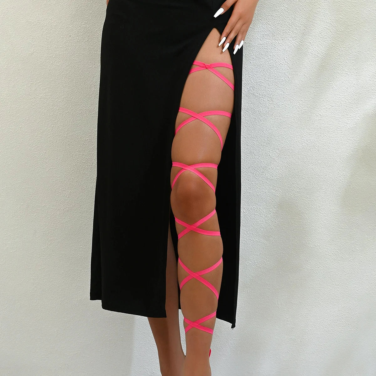 Women's Elastic Festival Leg Wraps — product view 13