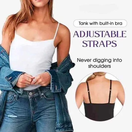 Women's Camisole with Built-In Padded Bra