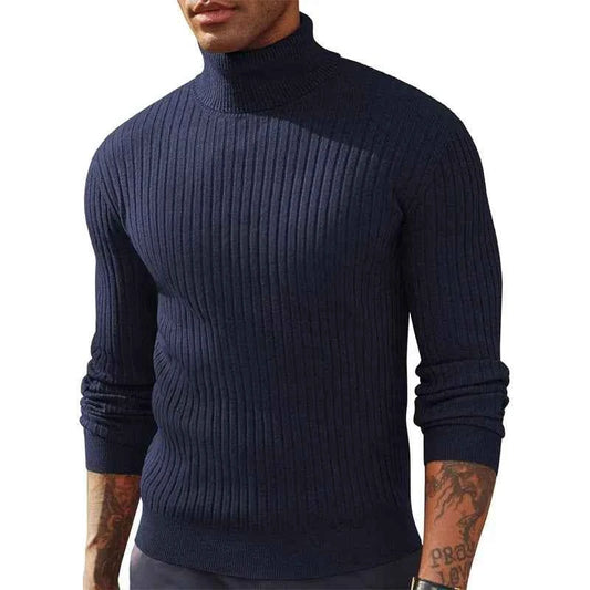 Men's Long-Sleeve Slim-Fit Turtleneck Sweater