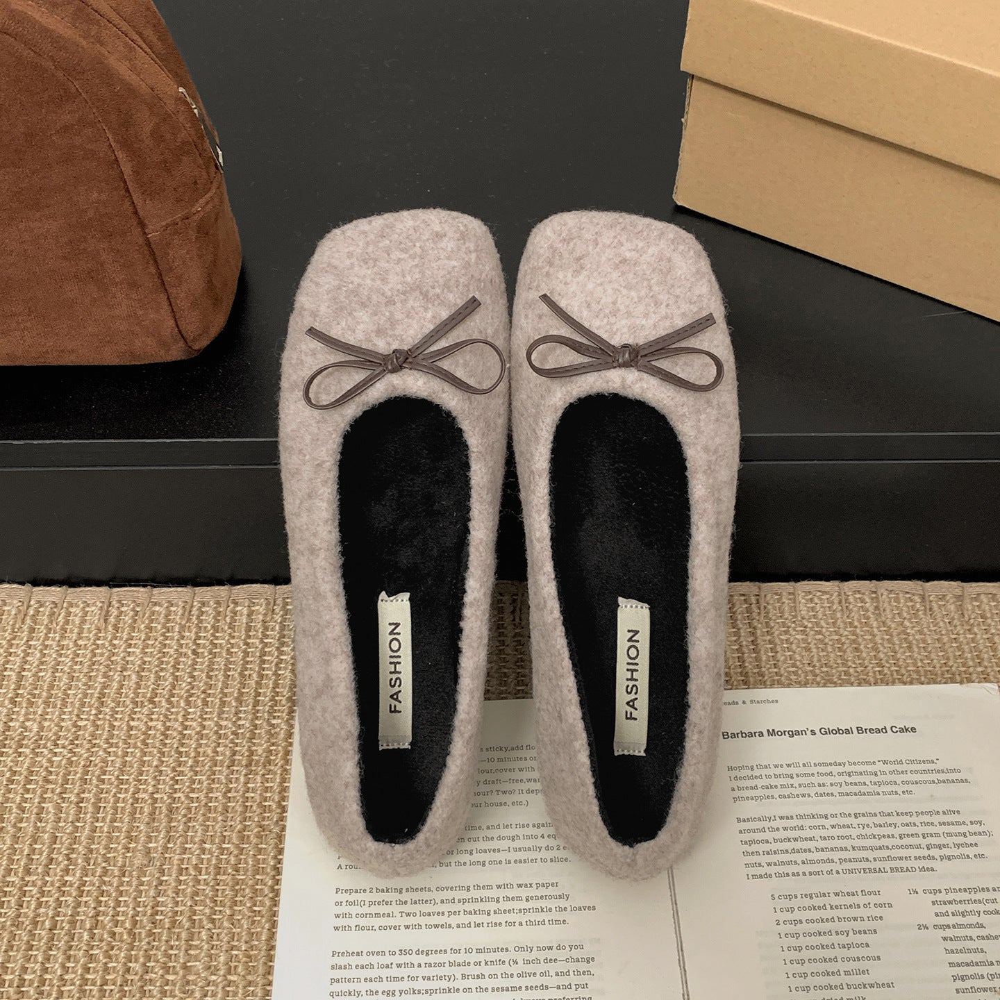 Zapatos Bajos de Mujer Estilo Retro Francés