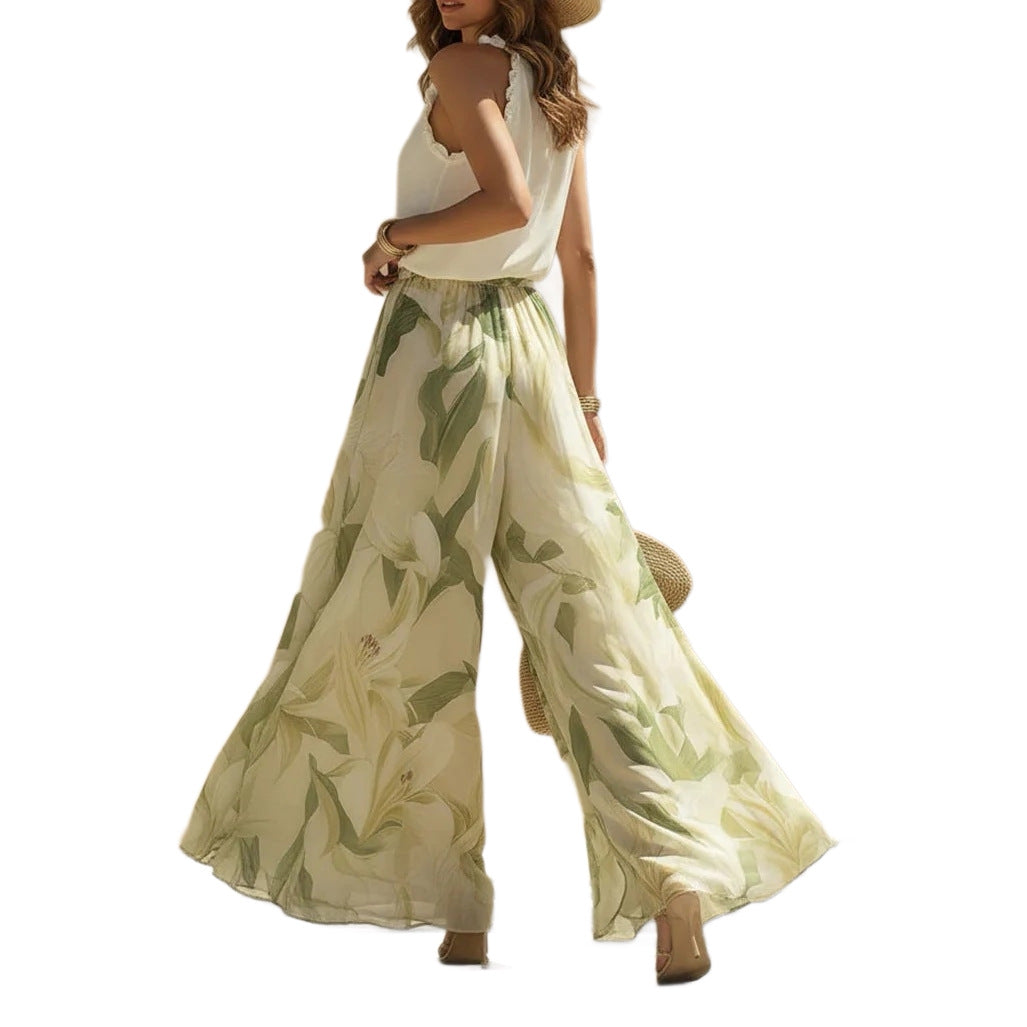 Vestido Elegante para Mujer con Volantes y Fruncido en la Cintura