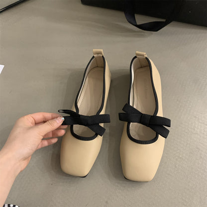 Zapatos planos de mujer de corte bajo con suela plana