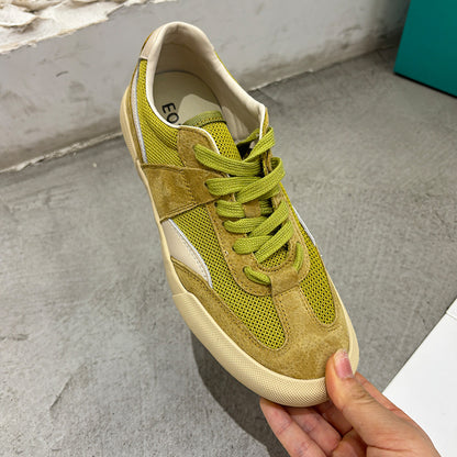Zapatillas de entrenamiento de mujer de malla transpirable con suela blanda