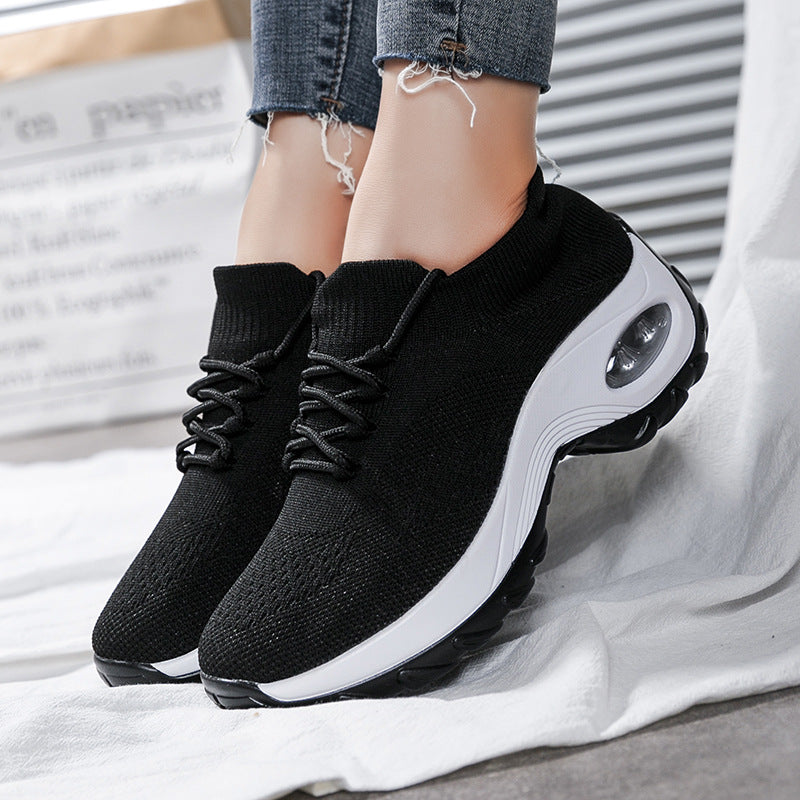 Zapatillas deportivas de punto volador para mujer
