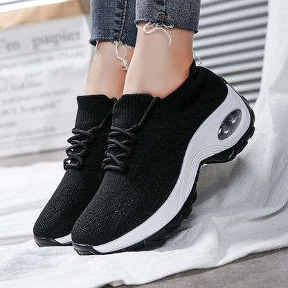 Zapatillas deportivas de punto volador para mujer
