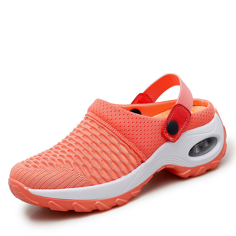 Pantuflas de malla para mujer, zapatos de playa de verano, sandalias casuales