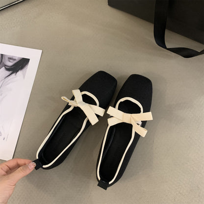 Zapatos planos de mujer de corte bajo con suela plana