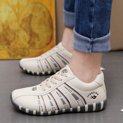 Zapatos de suela plana para mujer, de corte bajo, cómodos y transpirables, para exteriores