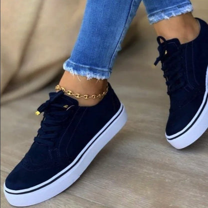 Zapatos de viscosa para mujer, color liso, marrones, con punta redonda