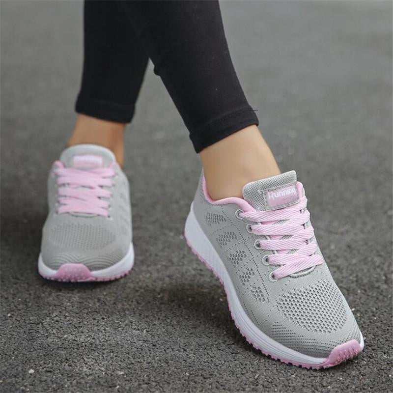 Zapatillas de deporte transpirables para mujer para tenis al aire libre