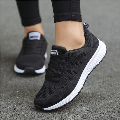 Zapatillas de deporte transpirables para mujer para tenis al aire libre