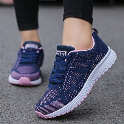 Zapatillas de deporte transpirables para mujer para tenis al aire libre