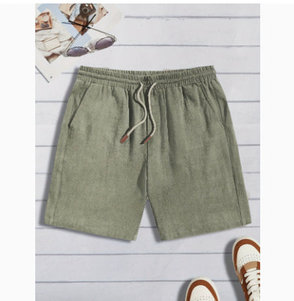 Thin Linen Shorts Men's Loose Casual Shorts