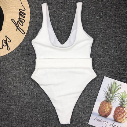 Traje de baño blanco para mujer