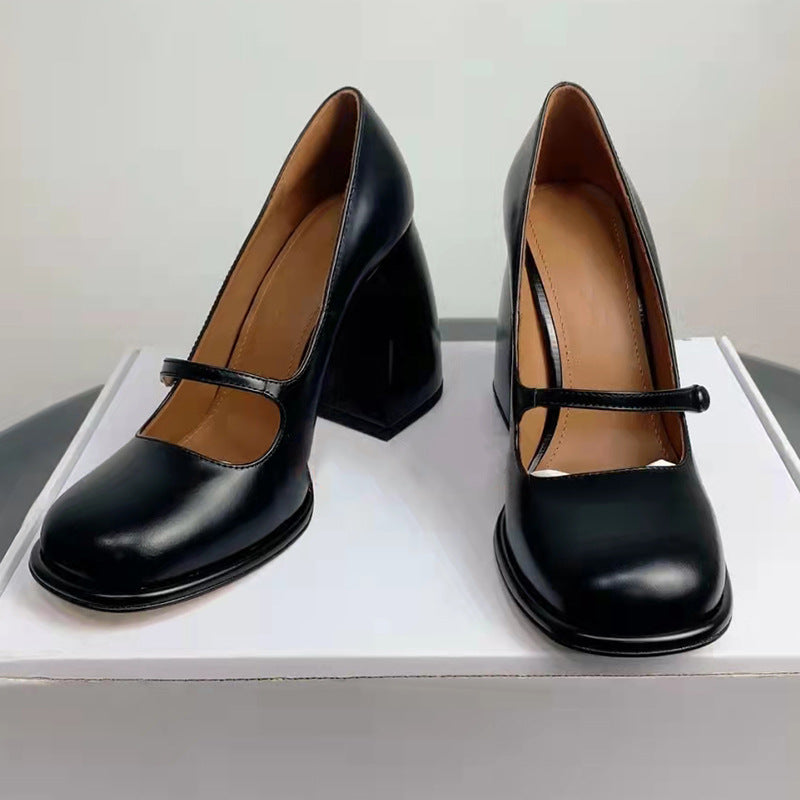 Zapatos Mary Jane Vintage Franceses de Moda para Mujer