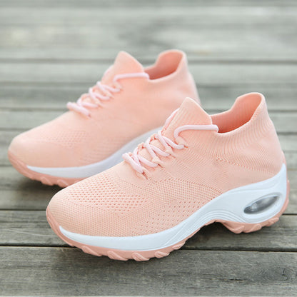 Zapatillas deportivas de punto volador para mujer