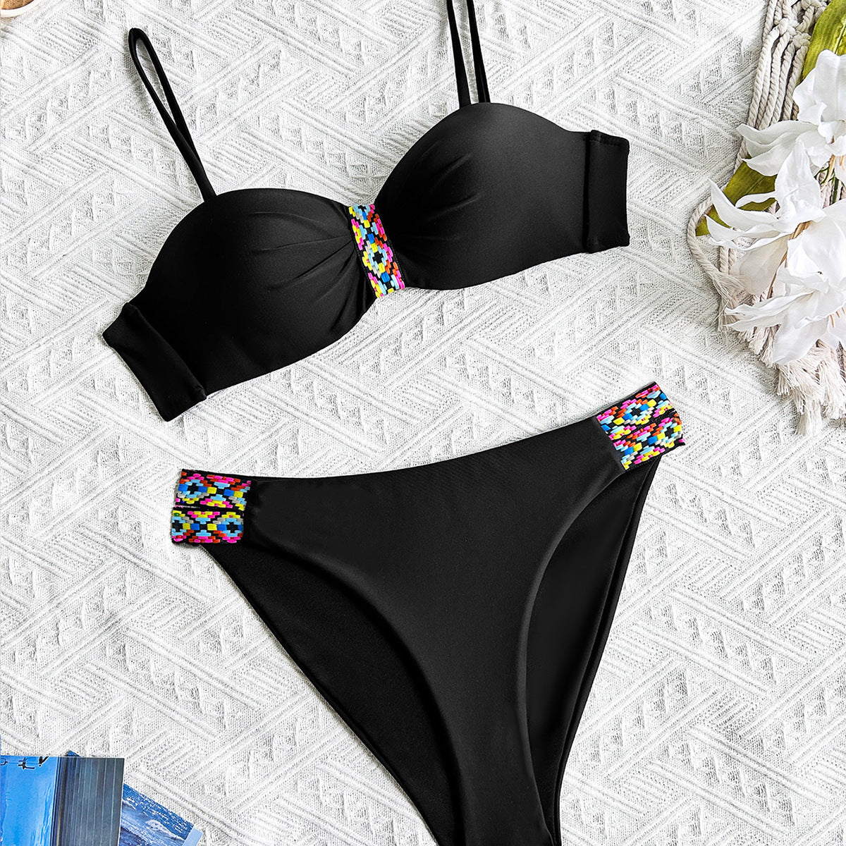 Traje de baño bikini dividido personalizado para mujer