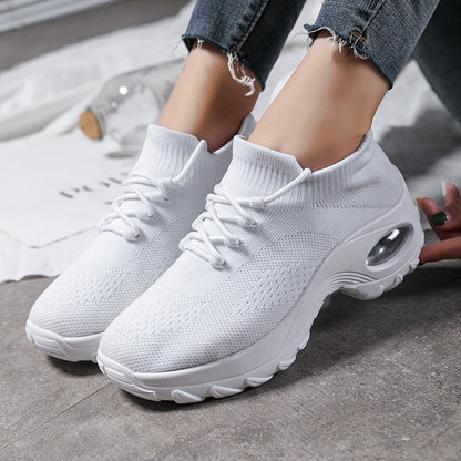 Zapatillas deportivas de punto volador para mujer