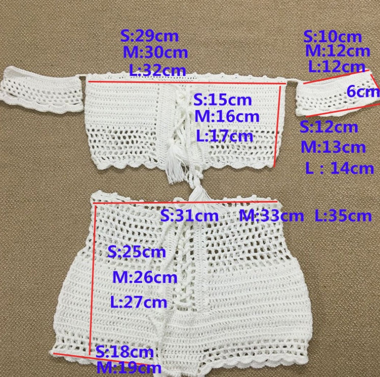 Traje de baño de punto para mujer, conjunto de bikini, bañador con hombros descubiertos, bañador bandeau para mujer, bañador de cintura alta con vendaje