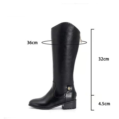 Zapatos de Mujer Casual Botas Altas de Moda Caballero para Mujer