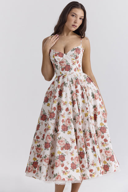 Vestido lencero doble capa de malla para mujer