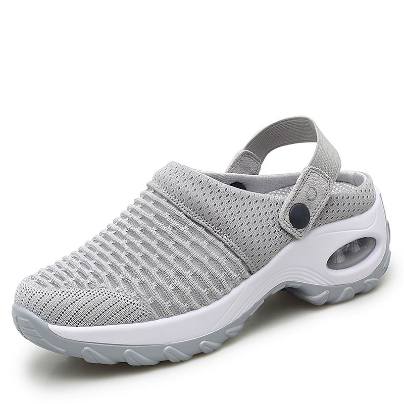 Pantuflas de malla para mujer, zapatos de playa de verano, sandalias casuales