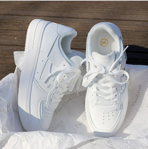 Zapatos Blancos Para Mujer Otoño Combinables con Todo