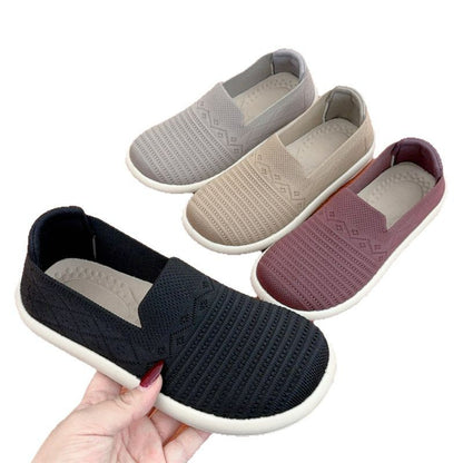 Zapatos de tela de Pekín antiguos de primavera para mujer, transpirables, planos