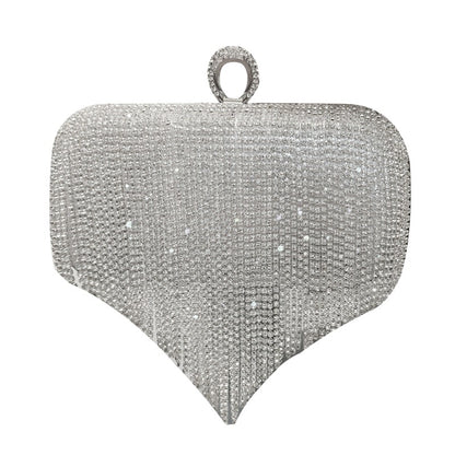 Bolso de mano de señora con flecos de diamantes brillantes, bolso de fiesta nocturna, bolso de novia, bandolera.