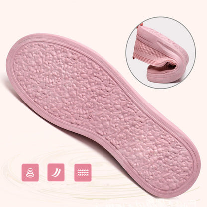 Zapatos planos de cadena para mujer, sin cordones, puntera redonda, cómodos