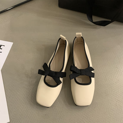Zapatos planos de mujer de corte bajo con suela plana