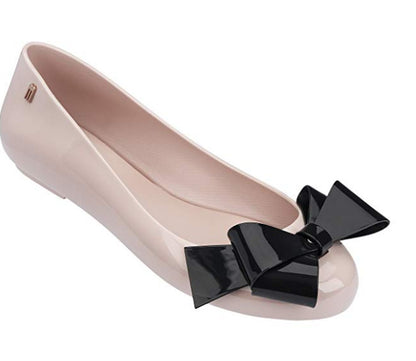 Zapatos de playa Xiangxiang planos de mujer con lazo grande