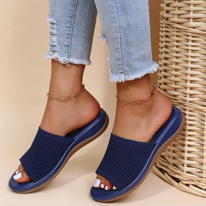 Zapatos de Mujer Sandalias Planas de Verano Zapatillas Casuales para Interiores y Exteriores para Zapatos de Playa