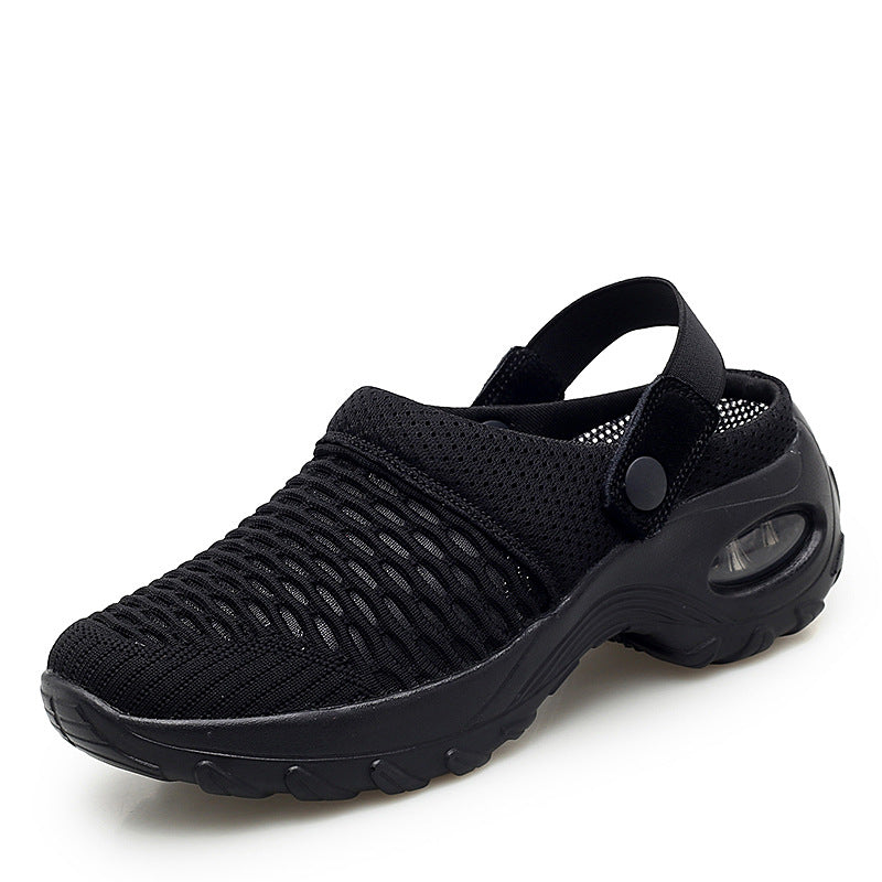Pantuflas de malla para mujer, zapatos de playa de verano, sandalias casuales
