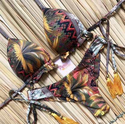 Traje de baño floral vintage