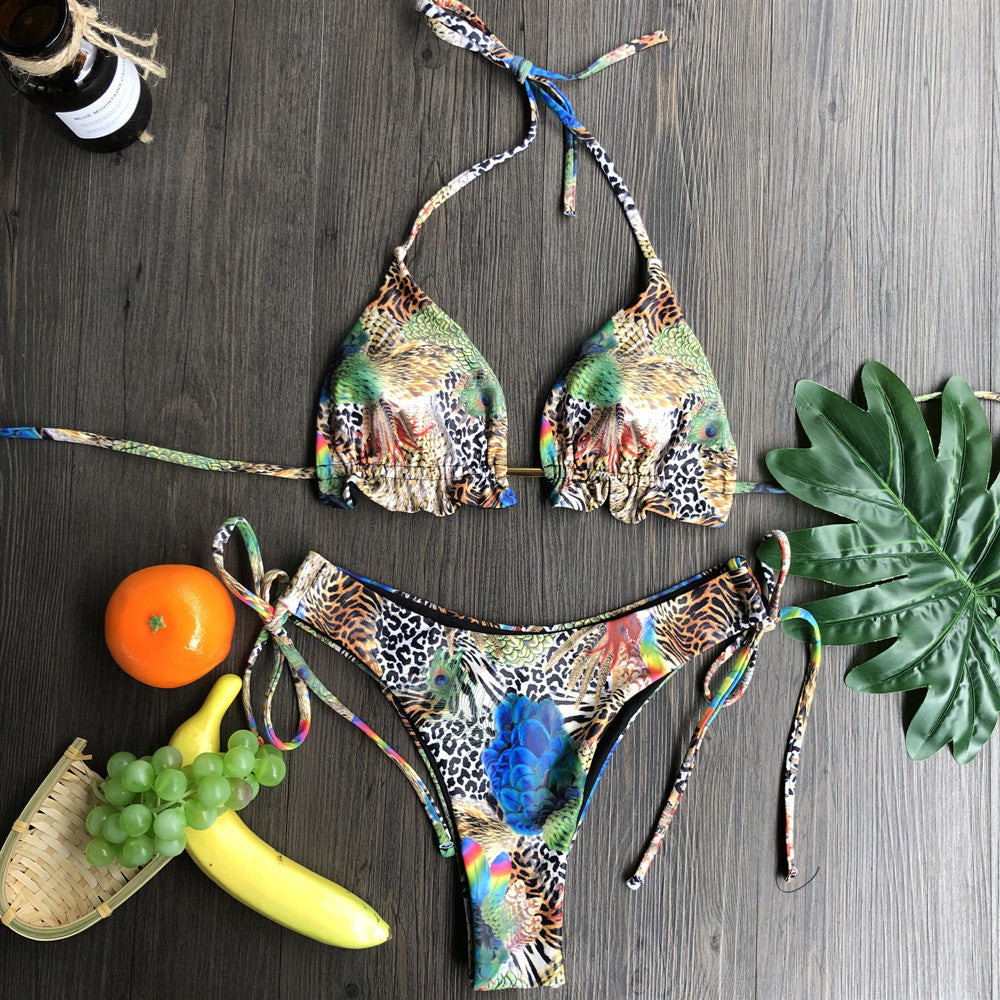 Traje de baño floral vintage