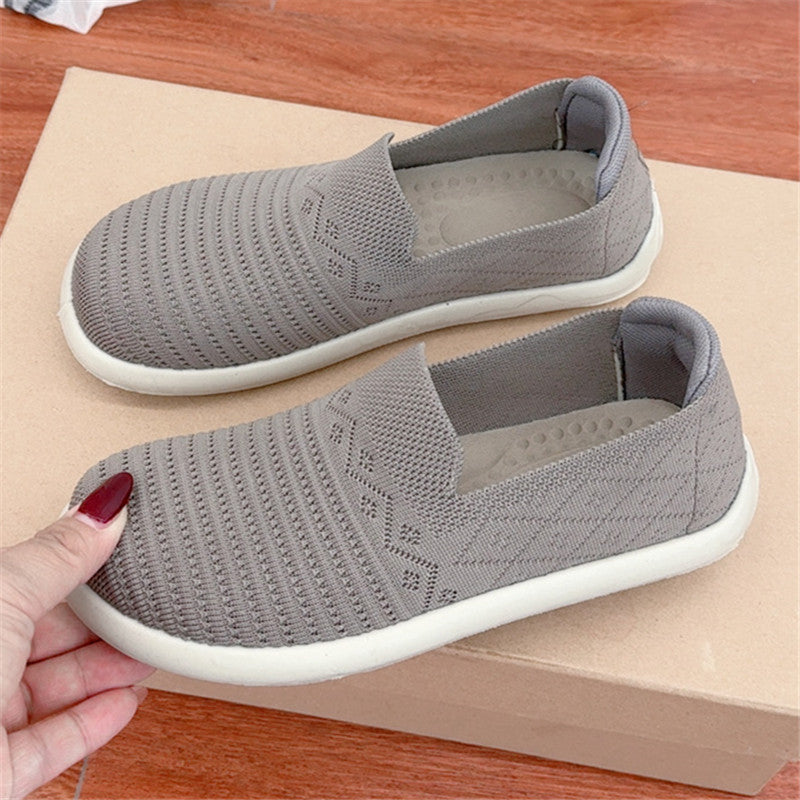 Zapatos de tela de Pekín antiguos de primavera para mujer, transpirables, planos