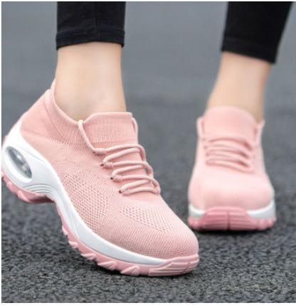 Zapatillas deportivas de punto volador para mujer