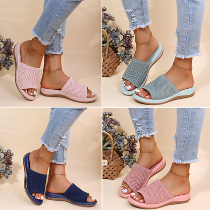Zapatos de Mujer Sandalias Planas de Verano Zapatillas Casuales para Interiores y Exteriores para Zapatos de Playa