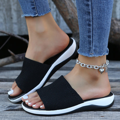 Zapatos de Mujer Sandalias Planas de Verano Zapatillas Casuales para Interiores y Exteriores para Zapatos de Playa