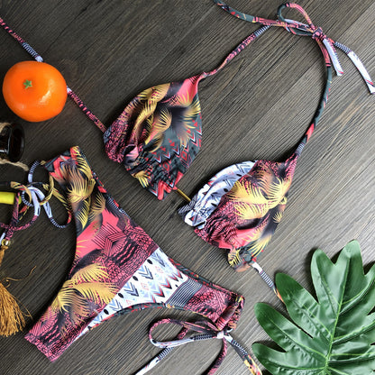 Traje de baño floral vintage