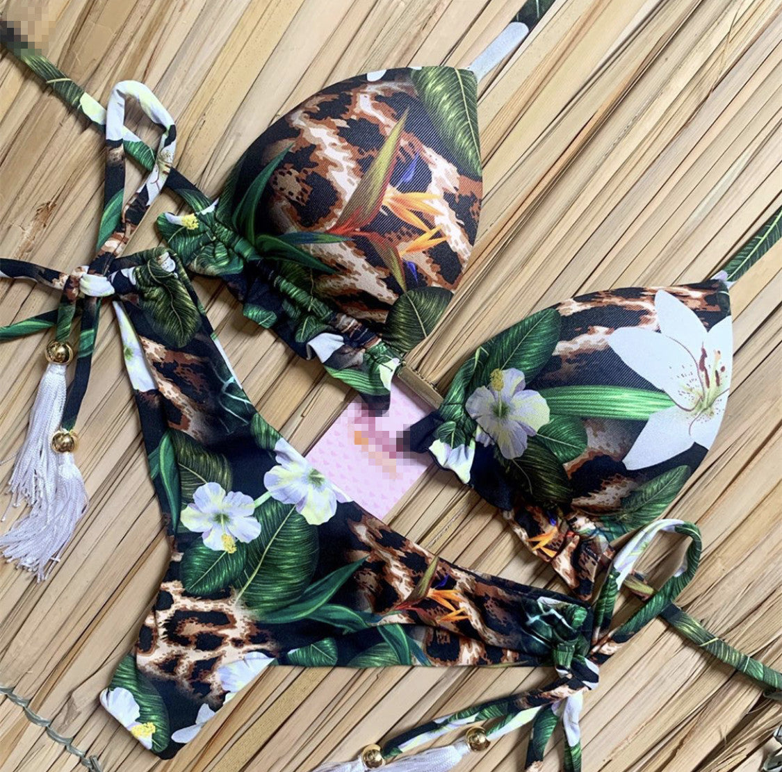 Traje de baño floral vintage