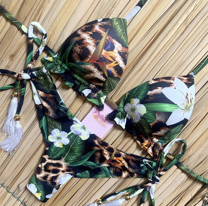 Traje de baño floral vintage