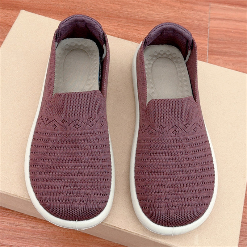 Zapatos de tela de Pekín antiguos de primavera para mujer, transpirables, planos
